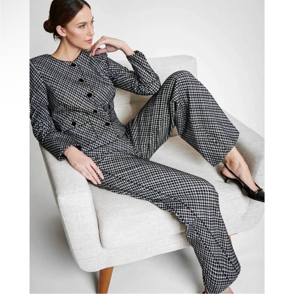 NEW SPANX spanx ponte lady jacket in classic black plaid - Picture 2 of 4